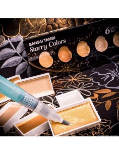 Set de acuarelas 6 colores metálicos | Jobbi