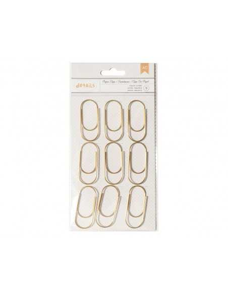 Clips de papel jumbo dorado, AMERICAN CRAFTS