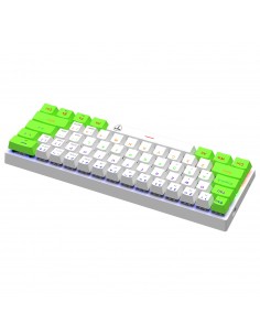 Teclado para computadora gamer T-TGK321 WHITE GREEN, T-Dagger