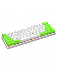 Teclado para computadora gamer T-TGK321 WHITE GREEN, T-Dagger