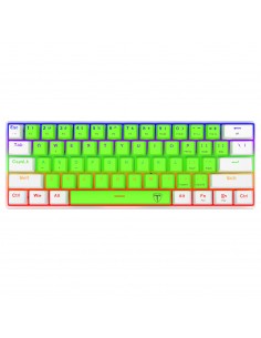 Teclado para computadora gamer T-TGK321 GREEN WHITE, T-Dagger