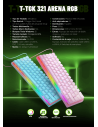 Teclado para computadora gamer T-TGK321 Blue, T-Dagger