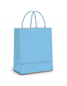 BOLSA DE REGALO AZUL BEBÉ M