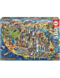 ROMPECABEZAS 500 NEW YORK MAP