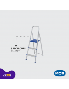 Escalera Aluminio 3 peldaños, MOR