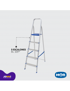Escalera Aluminio 5 peldaños, MOR