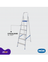 Escalera Aluminio 6 peldaños, MOR