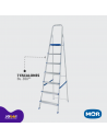 Escalera Aluminio 7 peldaños, MOR