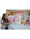 BARBIE / Set de casa de muñecas de 2 pisos.