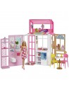 BARBIE / Set de casa de muñecas de 2 pisos.