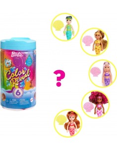 Barbie Chelsea Sirena Color Reveal, surtido