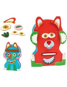 Juego magnético de madera- Monstruo, DJECO