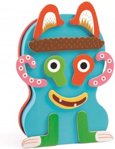 Juego magnético de madera- Monstruo, DJECO