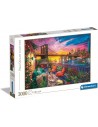 Clementoni 33552 Collection Manhattan Balcony Sunset - Rompecabezas de 3000 pcz