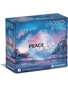 CLEMENTONI 35116 Rompecabeza 500pcs PEACE PUZZLE - LIGHT BLUE
