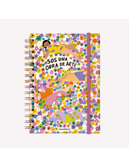 Cuaderno anillado A5 con hojas lisas - Monoblock | Jobbi