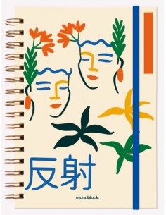 Cuaderno de tamaño A5 con dibujo Geisha | Jobbi
