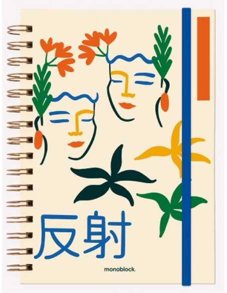 Cuaderno de tamaño A5 con dibujo Geisha | Jobbi