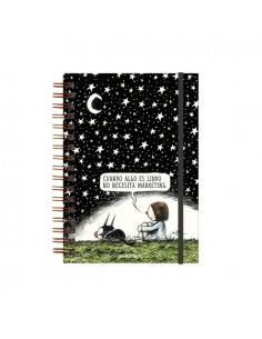 Cuaderno anillado A5 80 hojas rayadas - Monoblock | Jobbi