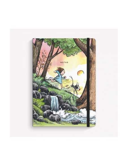 Cuaderno Empastado Atardecer macanudo A5, Monoblock