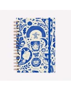 Cuaderno A5 anillado de 80 hojas - Monoblock | Jobbi