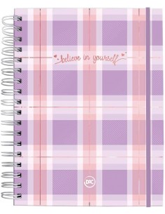 Cuaderno smart universitario xadrez estampado DAC