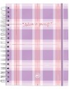 Cuaderno smart universitario xadrez estampado DAC