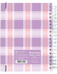 Cuaderno smart universitario xadrez estampado DAC