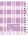 Cuaderno smart universitario xadrez estampado DAC