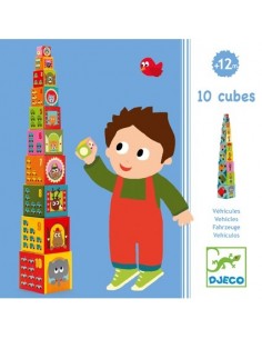 Cubos apilables 10 pzas, DJECO