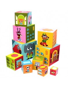 Cubos apilables 10 pzas, DJECO