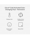 Vinilo activado en frío que cambia de color.