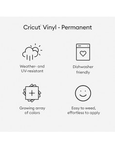 VINIL SMART PERMANENTE COLOR NEGRO CRICUT