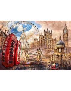 Rompecabezas London Vintage  / JOBBI / CLEMENTONI