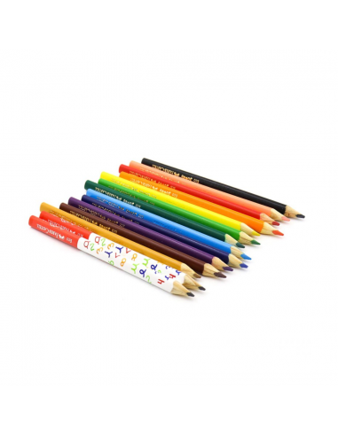 Set Lápiz Color Faber Castell Grip Estuche Cartón 12 Unidades