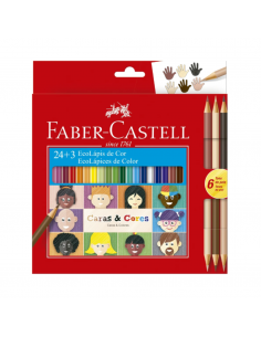 FABER CASTELL Colores de madera 24 unidades
