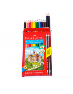 FABER CASTELL Colores +2 lápiz grafito 12 unidades