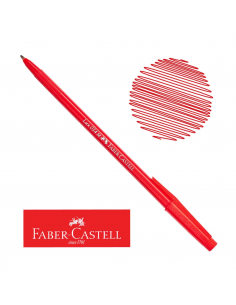 Caja de lapiceros rojo 50 unidades, FABER-CASTELL