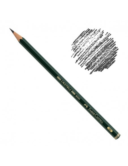 Lápiz de Grafito para Dibujo Castell 9000, 3B, FABER-CASTELL