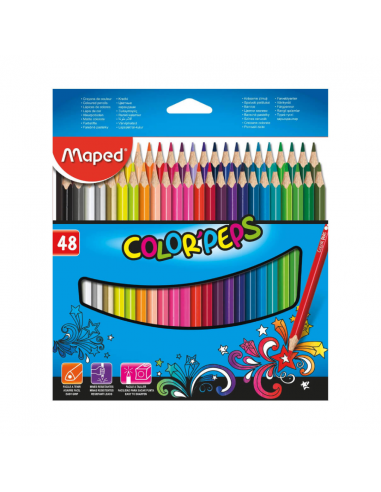 Lápices de colores 48 uds caja de...