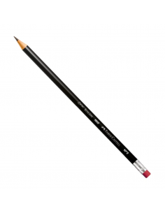 Blister de 6 lapices negro con borrador, FABER CASTELL.