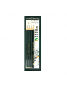 Blister de 4 lápices de grafito, FABER CASTELL