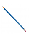 Blister con 6 lápices azules con borrador, FABER CASTELL