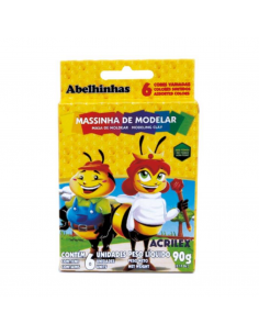 Kit de masa de moldear- 6 colores, ACRILEX