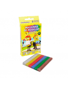 Kit de masa de moldear- 6 colores, ACRILEX