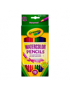 12 lápices de colores acuarelables CRAYOLA