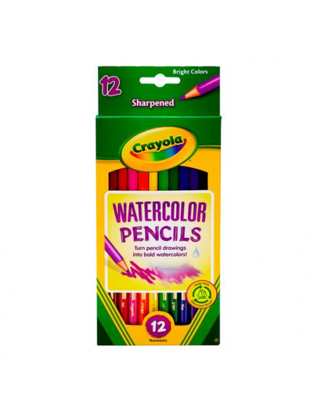 12 lápices de colores acuarelables CRAYOLA