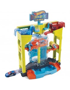 HOT WHEELS  SET LAVADO DE AUTOS STUNT & SPLASH