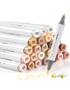 Marcador OHUHU Tono piel  24 unidades BRUSH & FINE