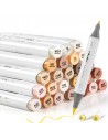 Marcador OHUHU Tono piel  24 unidades BRUSH & FINE